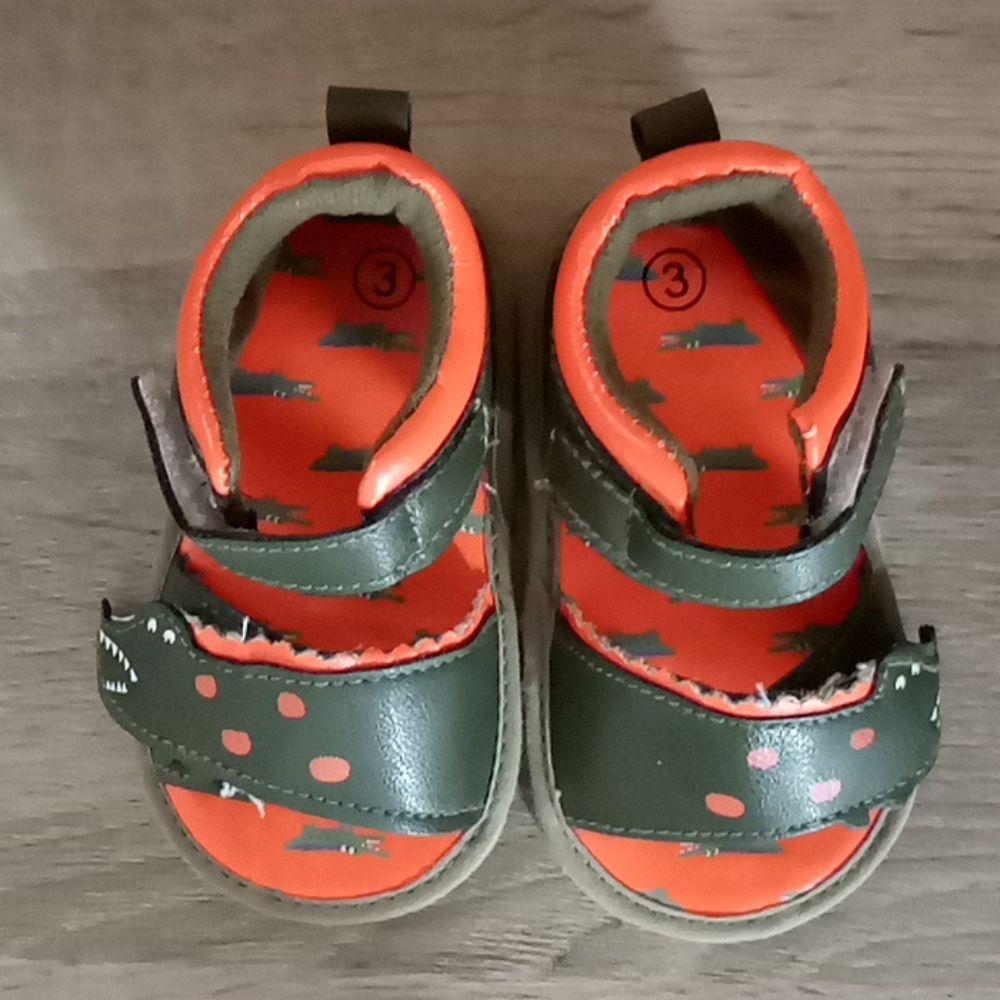 3 for $10! Baby boy crocodile sandals